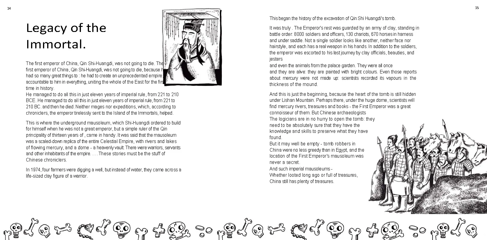 Spread from Archaeology. Famous Discoveries (12)