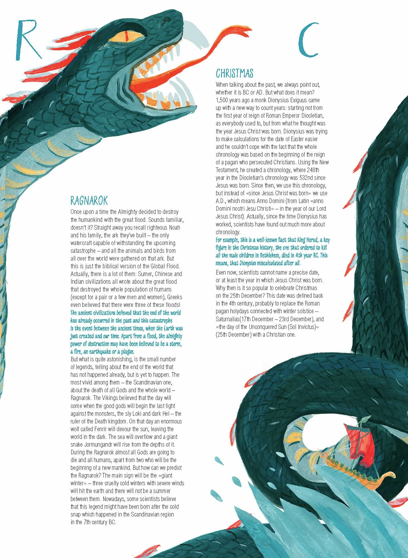 Spread from Book of Cold, Ice and Snow (2)