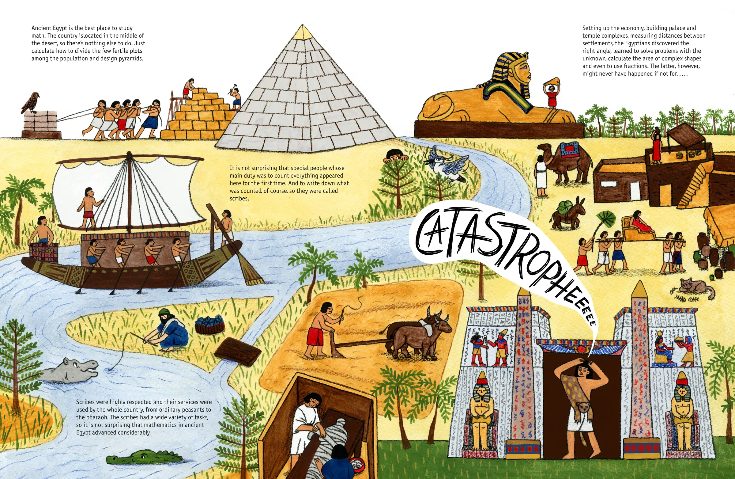 Spread from The History of Mathematics in Comics (4)
