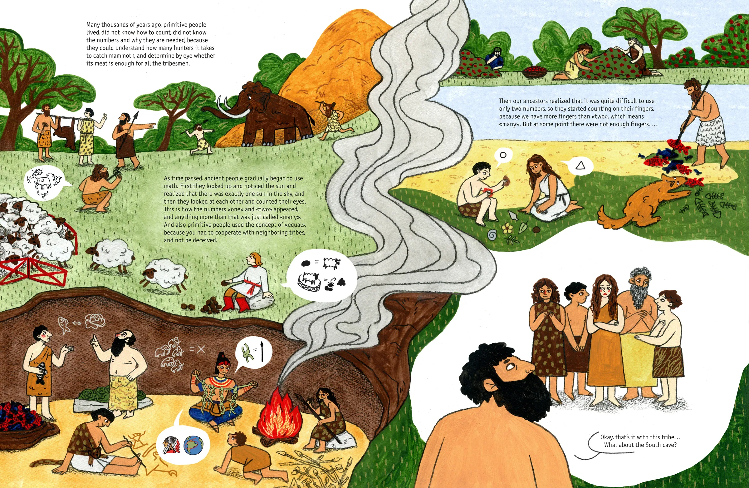 Spread from The History of Mathematics in Comics (5)
