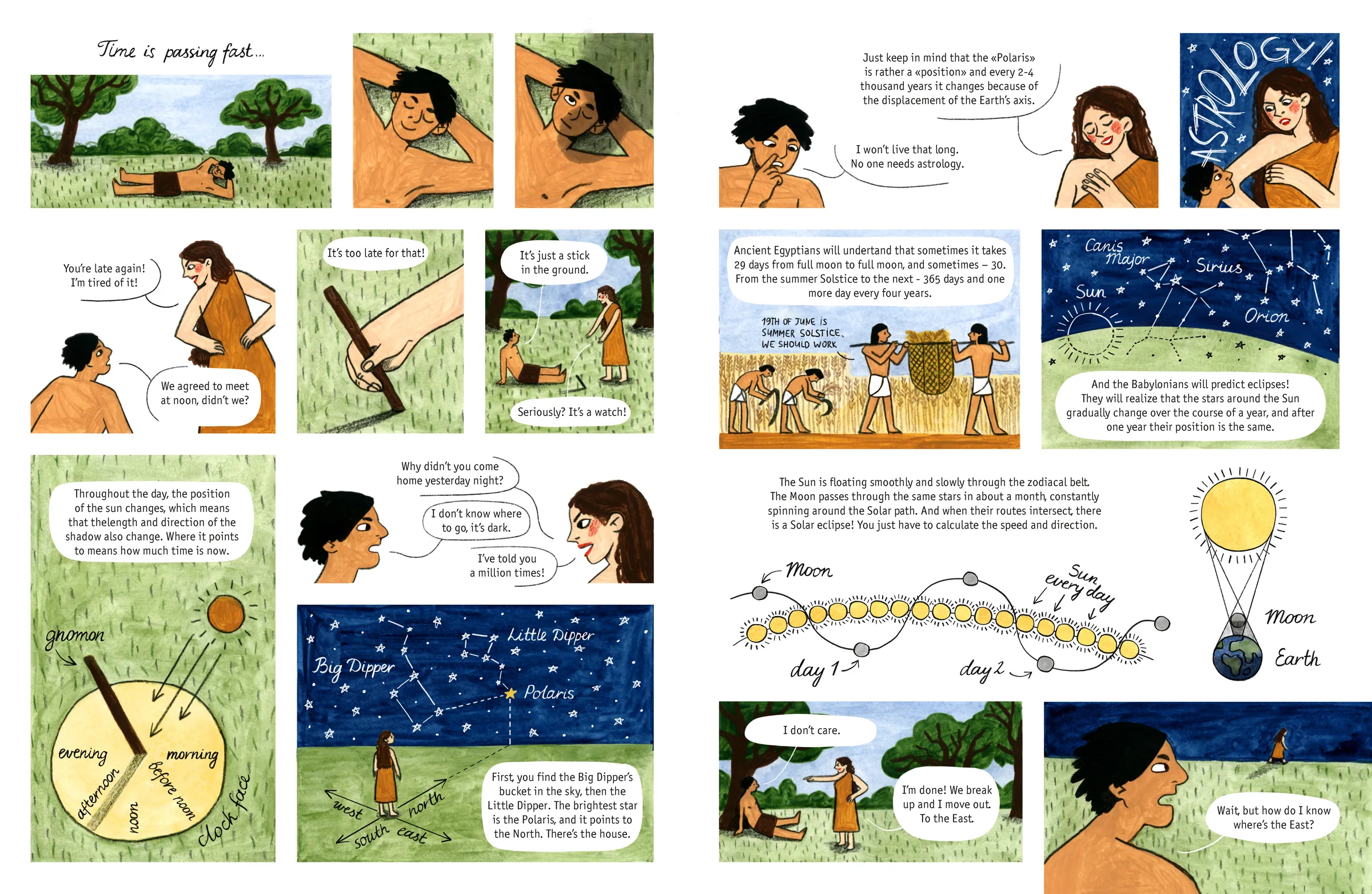 Spread from The History of Mathematics in Comics (7)