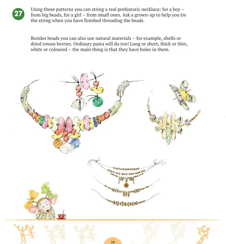 Inside The Traveler's Notebook: make a prehistoric necklace