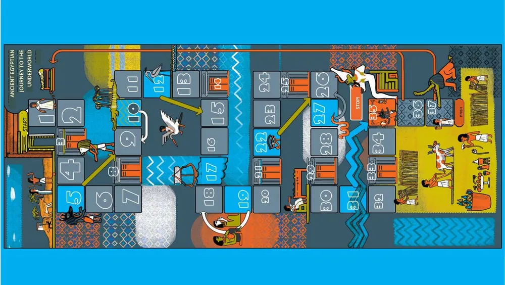 Inside The Egyptologist's Workbook: the board game into the underworld