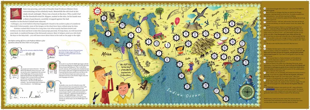 Inside The Medieval Labyrinth: the trade-route board game across the medieval world