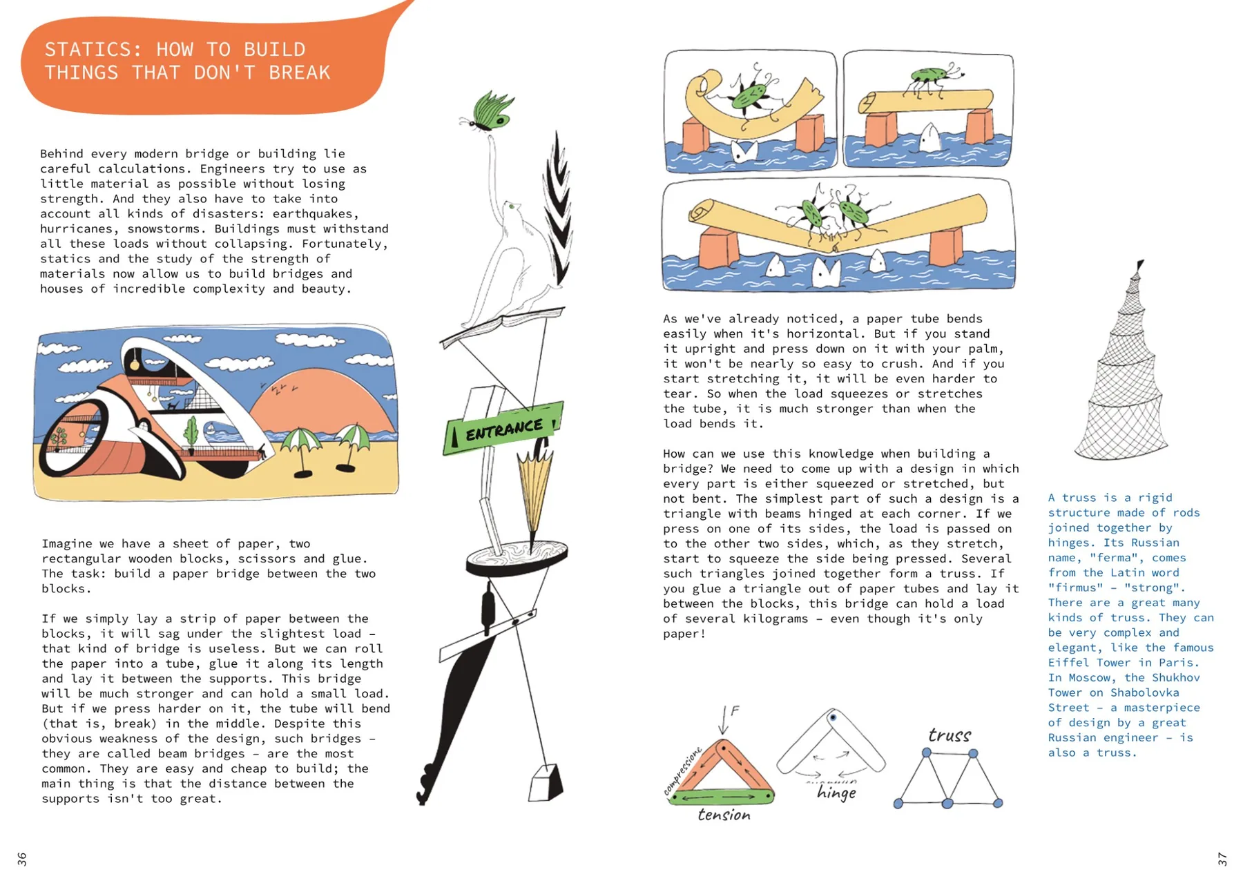 Spread: Statics: how to build things that don’t break