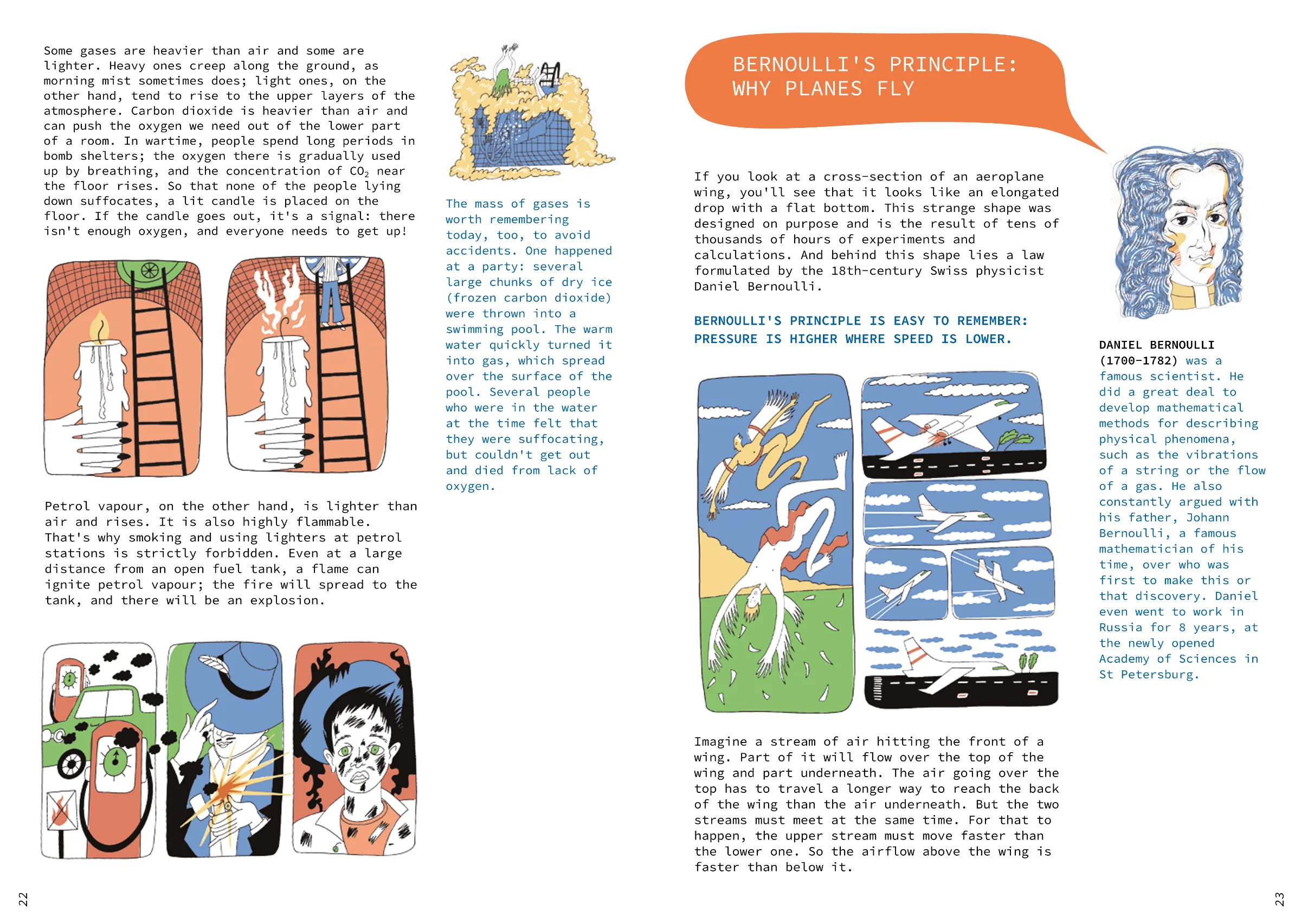 Spread pp. 22–12 from The Laws of Physics in Everyday Life